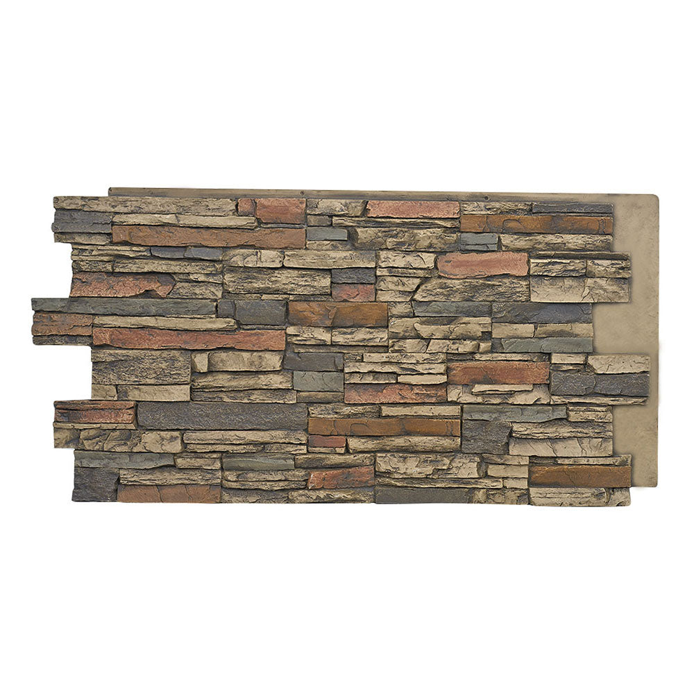 ALPINE FAUX DEEP STACKED STONE- 24"H x 48"W