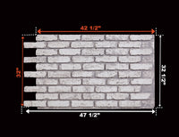 CHICAGO BRICK WALL PANEL - 27”H