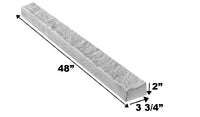 FLAT STONE TRIM - 3.75”W x 2”H x 48"L