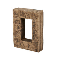 UNIVERSAL OUTLET BLOCK W/HOLE - 8”H x 6”W x 2"D