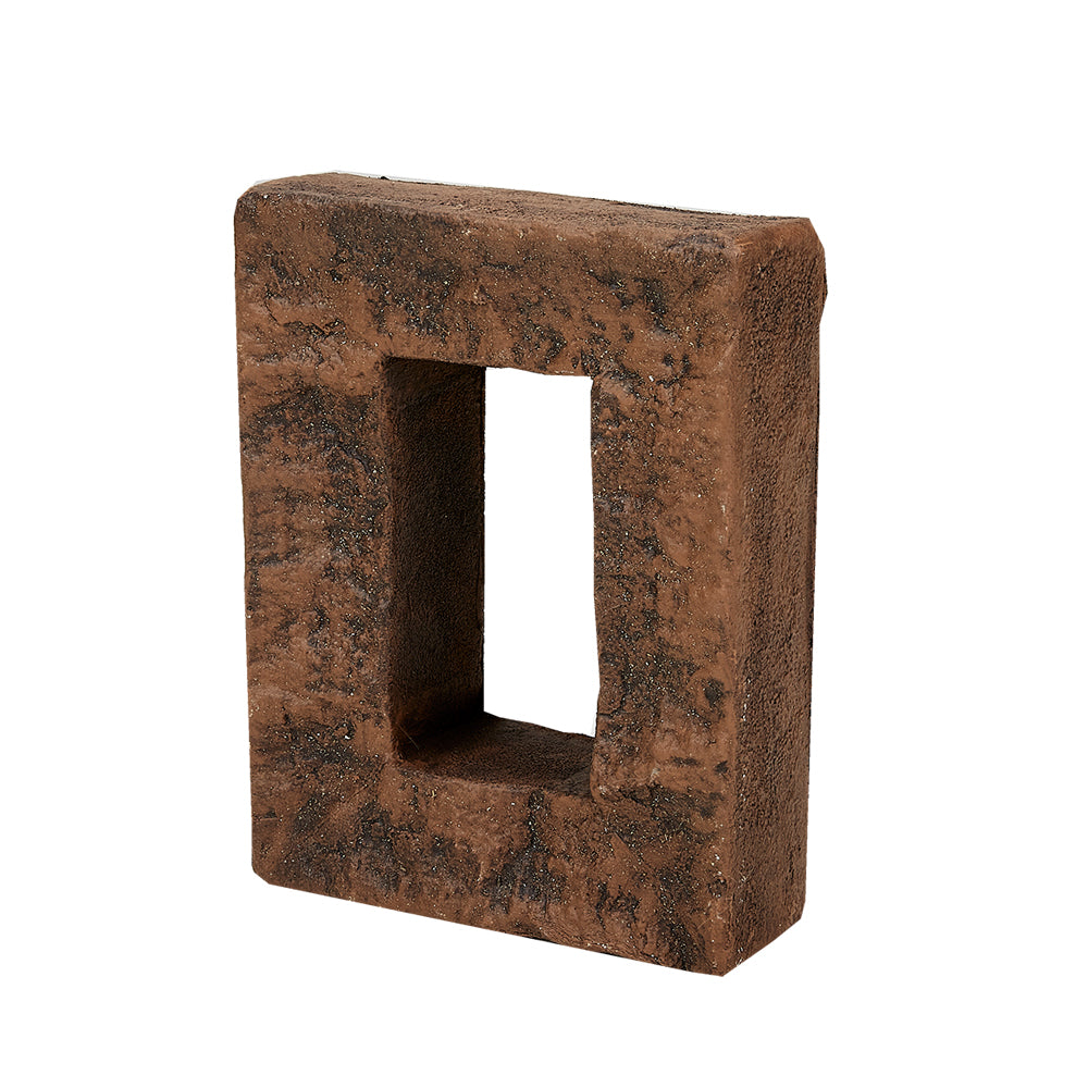 UNIVERSAL OUTLET BLOCK W/HOLE - 8”H x 6”W x 2"D