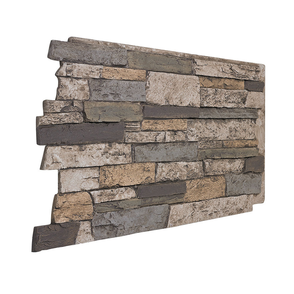 BRIGHTON WIDE STACKED STONE- 24"H x 48"W