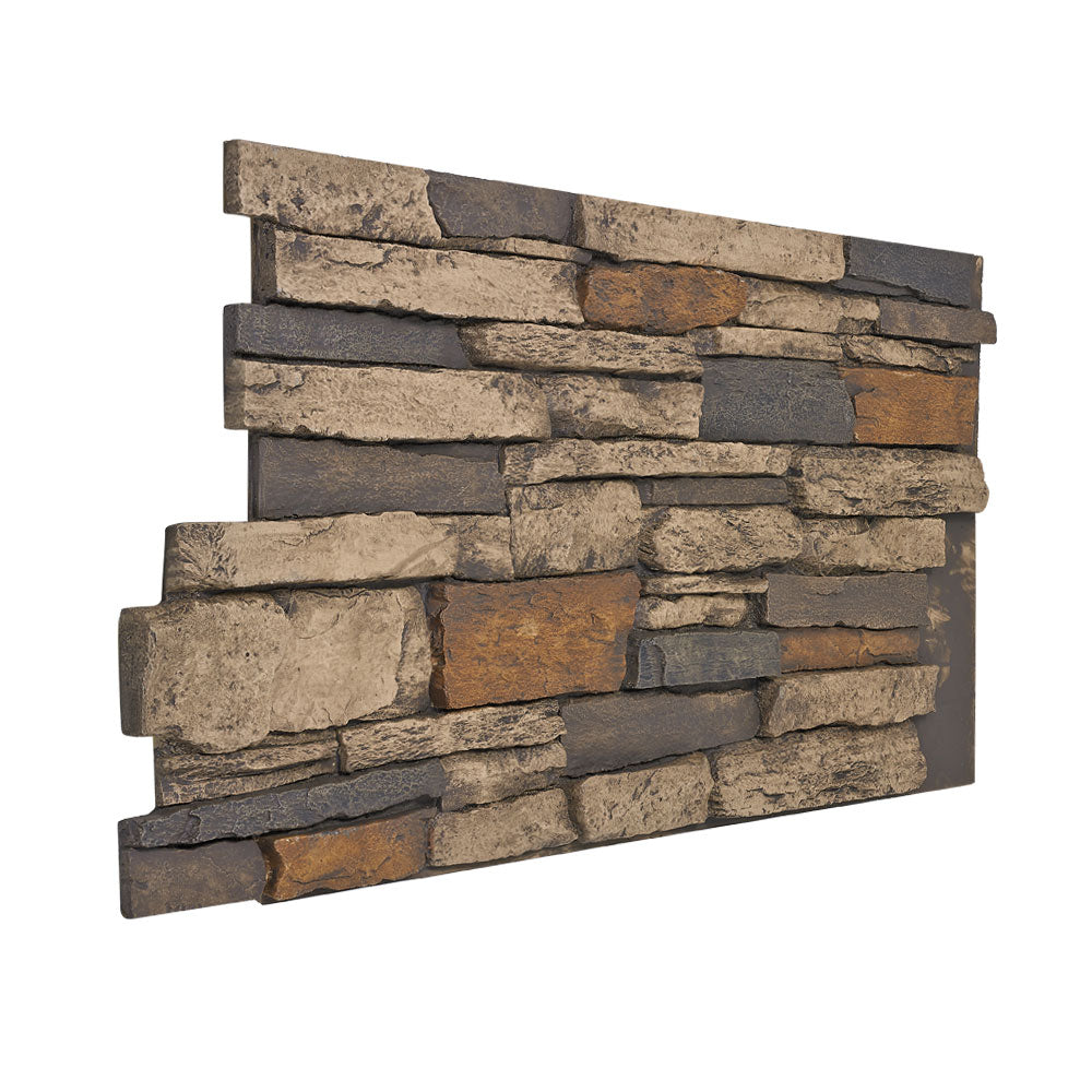 BRECKINRIDGE DEEP WIDE STACKED STONE- 24"H x 48"W