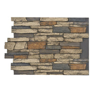 BRECKINRIDGE DEEP WIDE STACKED STONE- 36"H x 48"W