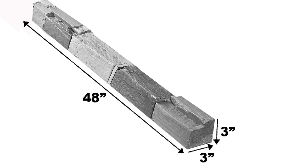 STACKED STONE LEDGE - 3"x 3"x 48"L