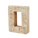 UNIVERSAL OUTLET BLOCK W/HOLE - 8”H x 6”W x 2"D