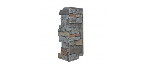 142-BRIGHTON Wide Stacked Stone Corner 24"H X 11"W X 1 1/4"D